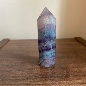 Rainbow Fluorite Crystal Tower